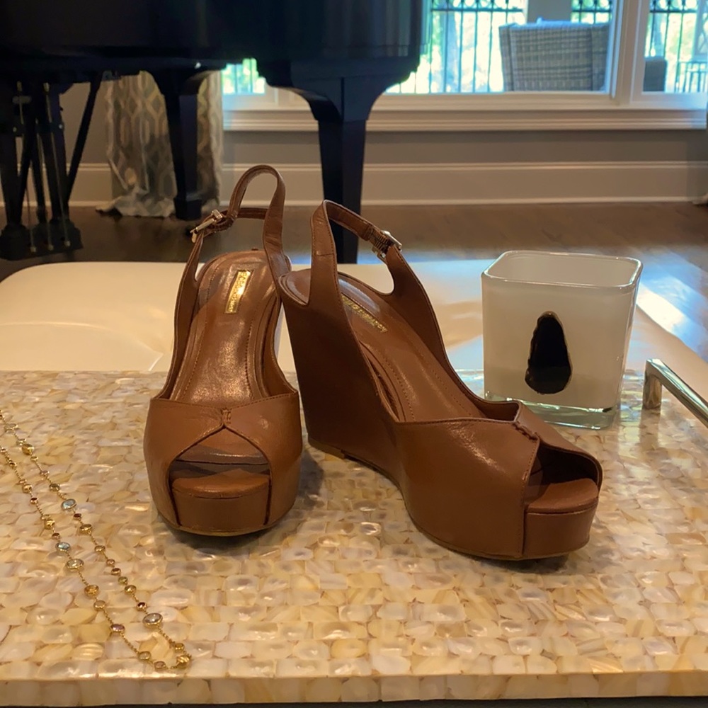 BCBG Generation wedge sling backs